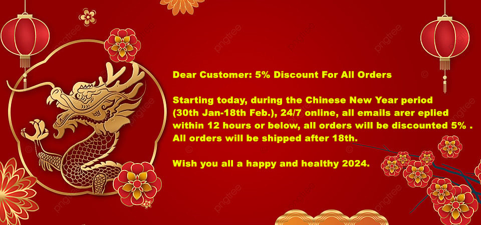 Early 2024 Discount: 5% For All Orders